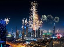NYE fireworks display in Dubai